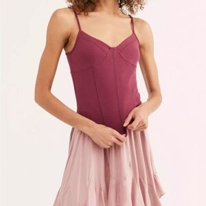 🎄Free People Intimately More In Love Corset Cami - Black